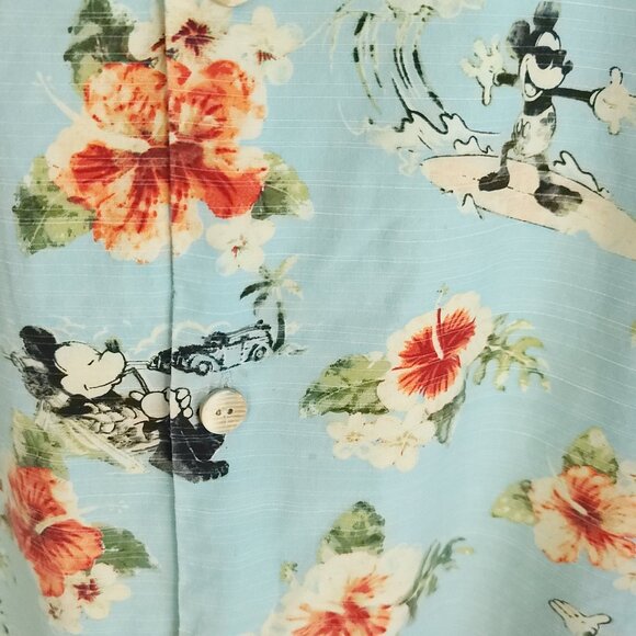 Tommy Bahama Hawaiian Shirt Men's XXL Multicolor Disney Parks Mickey Mouse - Picture 3 of 11